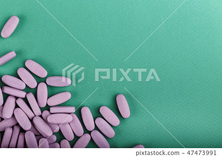 scattered pills place for text scattered pills place for text 47473991