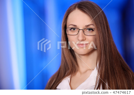 Medicine. Close Up portrait young smiling confident female doctor healthcare professional with Medicine. Close Up portrait young smiling confident female doctor healthcare professional with 47474617