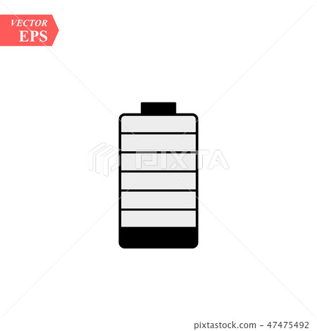 Low batery icon illustration isolated sign symbol Low batery icon illustration isolated sign symbol 47475492