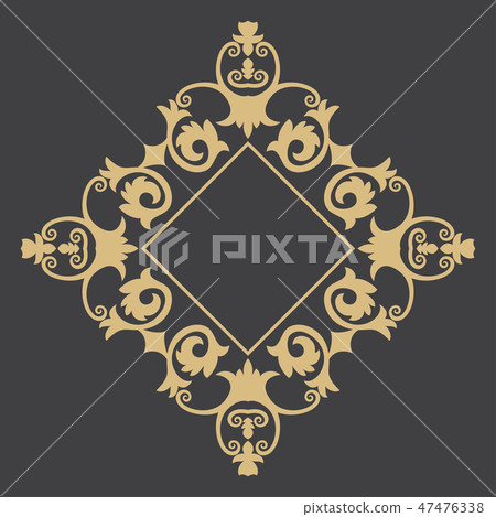 Gold decorative frame. Gold decorative frame. 47476338