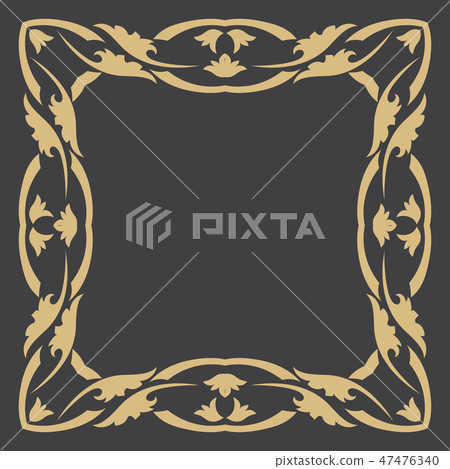 Gold decorative frame. 47476340