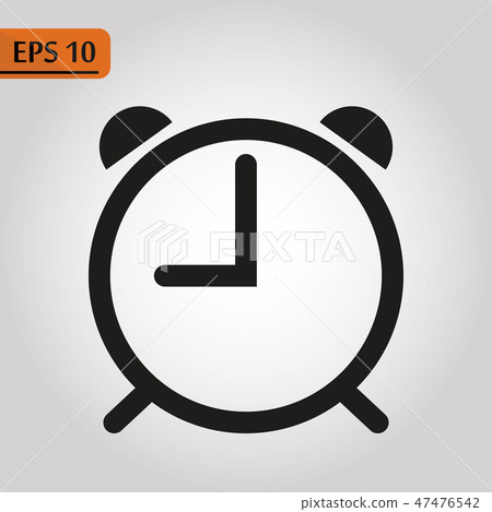 Alarm clock icon isolated on white background... - Stock Illustration ...