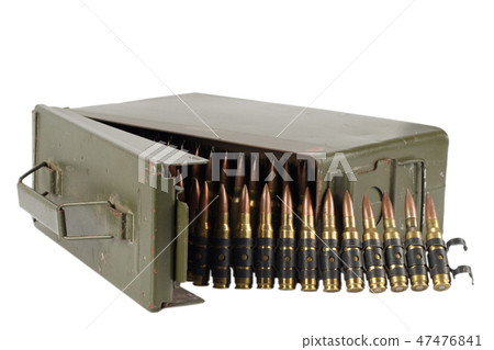 .30 Cal Metal Ammo Can with ammunition belt 47476841