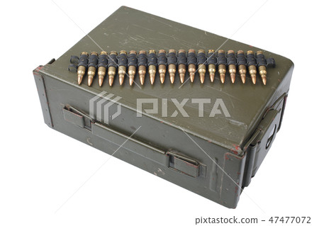 US Army Ammo Box with ammunition belt 47477072