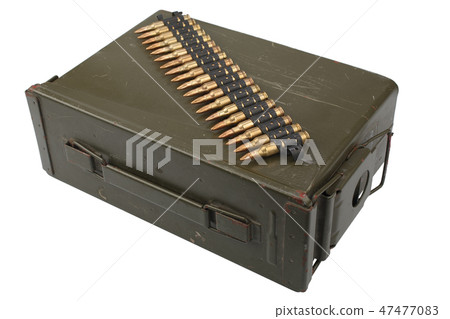 US Army Ammo Box with ammunition belt 47477083