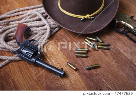 Wild west gun and ammunition Wild west gun and ammunition 47477629