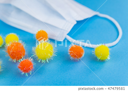 花粉熱流感病毒冷圖像 47479581