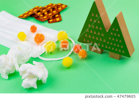 Hay fever influenza virus cold image 47479605