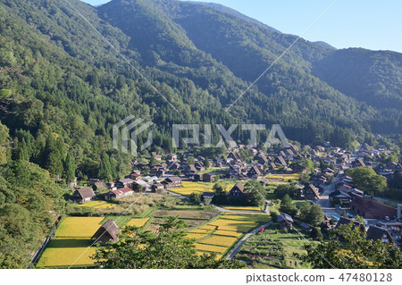 Shirakawago風景在秋天 Shirakawago風景在秋天 47480128