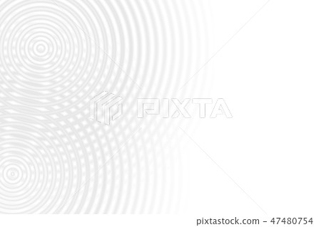 Abstract two gray circle oscillating on white 47480754