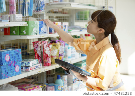 便利店職員項目女人婦女 47481238