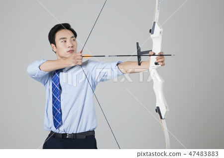 Businessman with various sports, business concept photo. 135 47483883