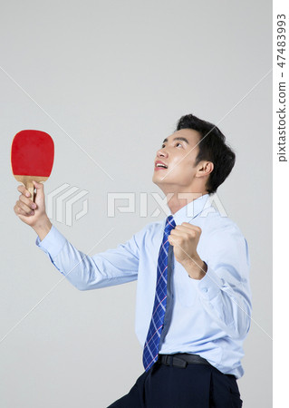 Businessman with various sports, business concept photo. 051 47483993