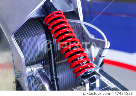 Red Motorcycle shock Absorbers Red Motorcycle shock Absorbers 47484538