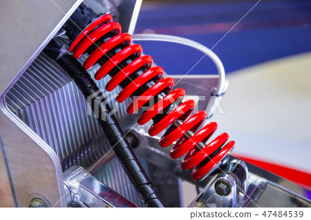 Red Motorcycle shock Absorbers Red Motorcycle shock Absorbers 47484539