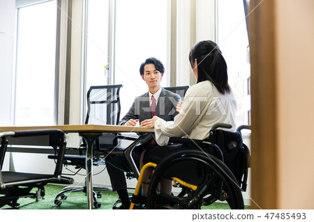 Supervised by the Japan Universal Manor Association Employment of material handicapped Business interview Interview Supervised by the Japan Universal Manor Association Employment of material handicapped Business interview Interview 47485493