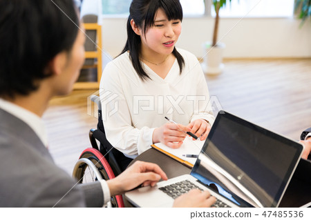 Japan Universal Manner Association supervised material handicapped wheelchair business 47485536