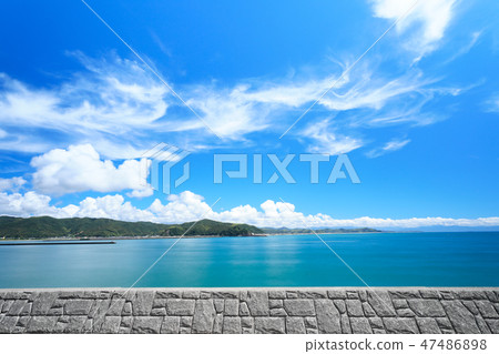 Seaside Pacific Ocean of Central Kochi Prefecture (East facing) 47486898