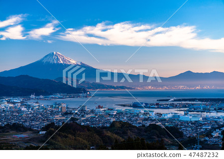 “靜岡縣”富士山/清水港的景色“來自Nipponaira” 47487232