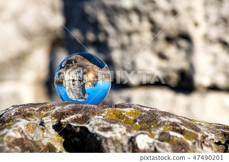 Upside down landscape of Pobiti Kamani 47490201