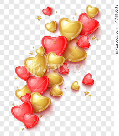 Happy Valentines day greeting card. Vector illustration 47490538