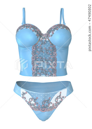 Female underwear.3d illustration isolated on white background Female underwear.3d illustration isolated on white background 47490802
