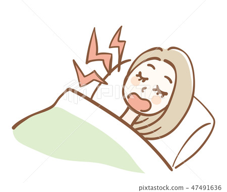 打鼾的女士 47491636