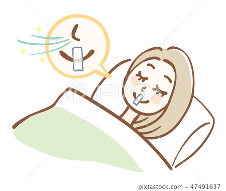 鼻子呼吸帶女人 47491637