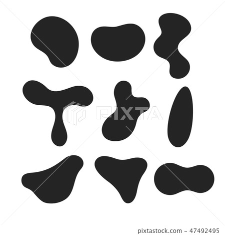 Set of liquid shapes 47492495
