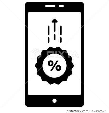 E-wallet discount promotion Solid illustration 47492523
