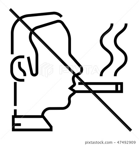 No smoking Line illustration 47492909