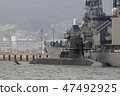 Maritime Self-Defense Forces Southern submarine from the front right side 47492925