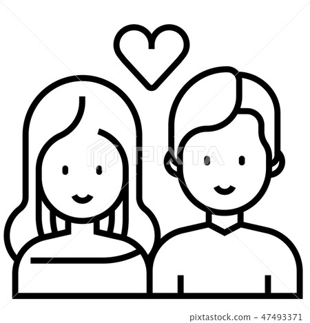 Good relationship Line illustration 47493371
