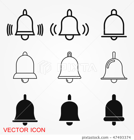 Bell Icon vector in trendy flat style Bell Icon vector in trendy flat style 47493374