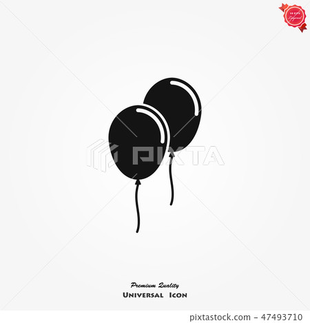 Balloon icon isolated on white background - Stock Illustration ...