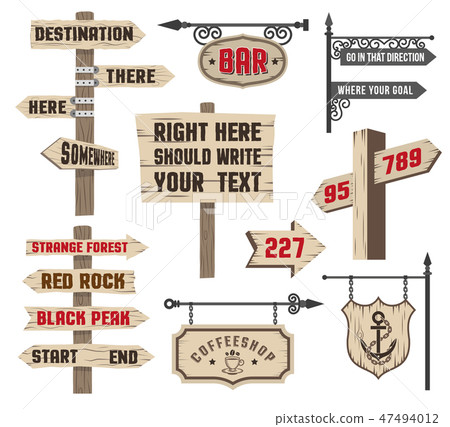 Signposts - Stock Illustration [47494012] - PIXTA