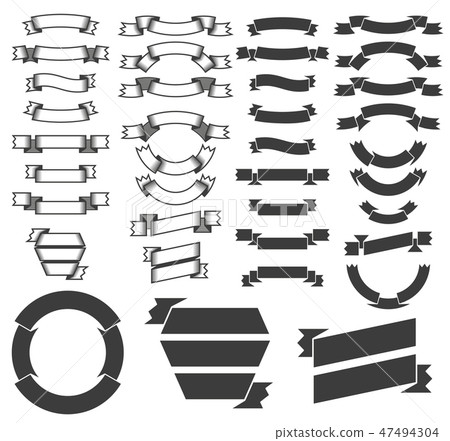 heraldic banners and ribbons - Stock Illustration [47494304] - PIXTA