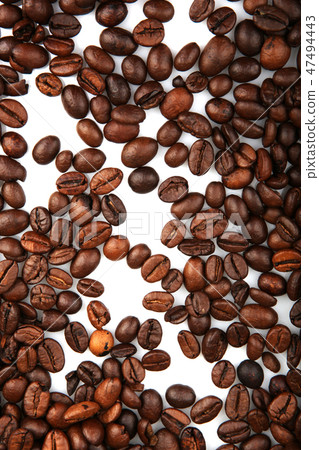 Coffee Beans isolated on white 47494443