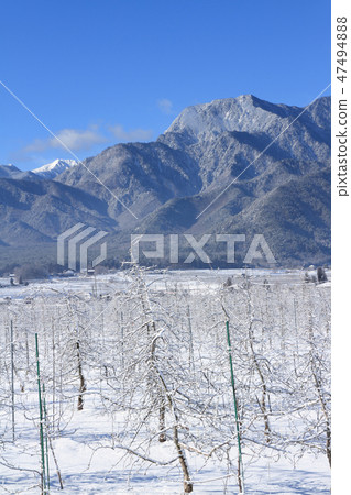 Azumino Matsukawa冬季北阿爾卑斯山麓 47494888