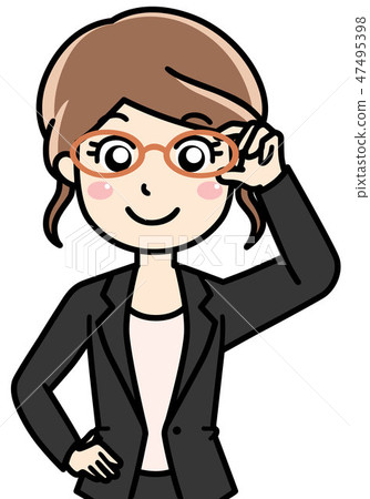 戴眼鏡的女人 - 辦公室工作人員OL 戴眼鏡的女人 - 辦公室工作人員OL 47495398