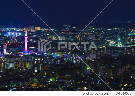 Kyoto Kyoto Tower night view Kyoto Kyoto Tower night view 47496063