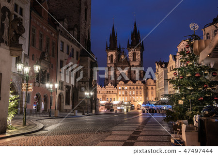 Christmas Market Old Town Square in Czech Republic Prague 47497444