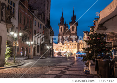 Christmas Market Old Town Square in Czech Republic Prague 47497452
