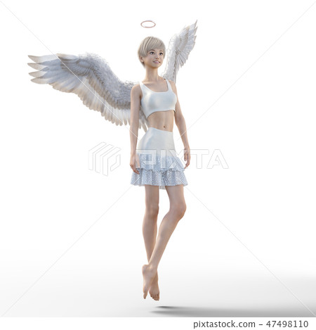 Real angel perming3DCG illustrations material 47498110
