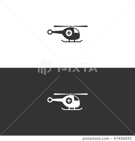 Emergency helicopter icon Emergency helicopter icon 47498843