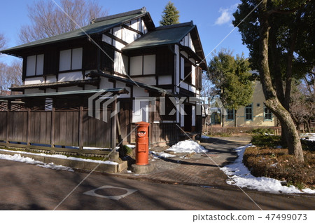 Impression of the local forest park on Snow Day Fuchu City 47499073
