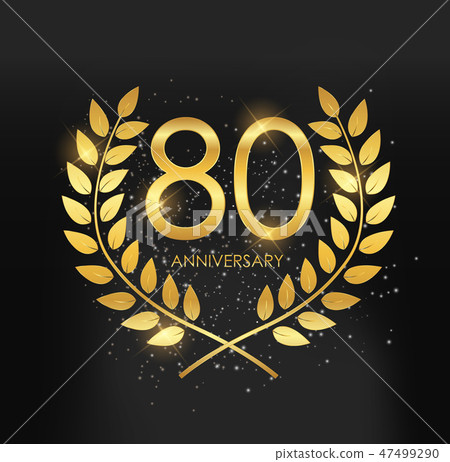 Template Logo 80 Years Anniversary Vector  47499290
