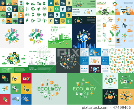 Digital vector yellow green ecology Digital vector yellow green ecology 47499466