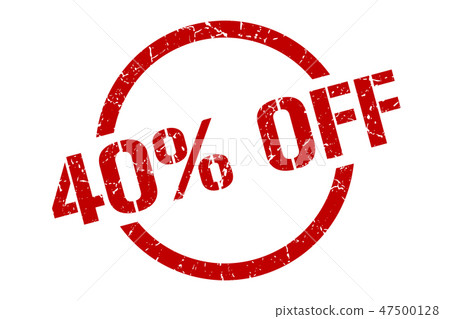 40% off stamp 40% off stamp 47500128