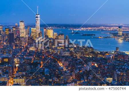 newyork skyline at night,usa newyork skyline at night,usa 47500744